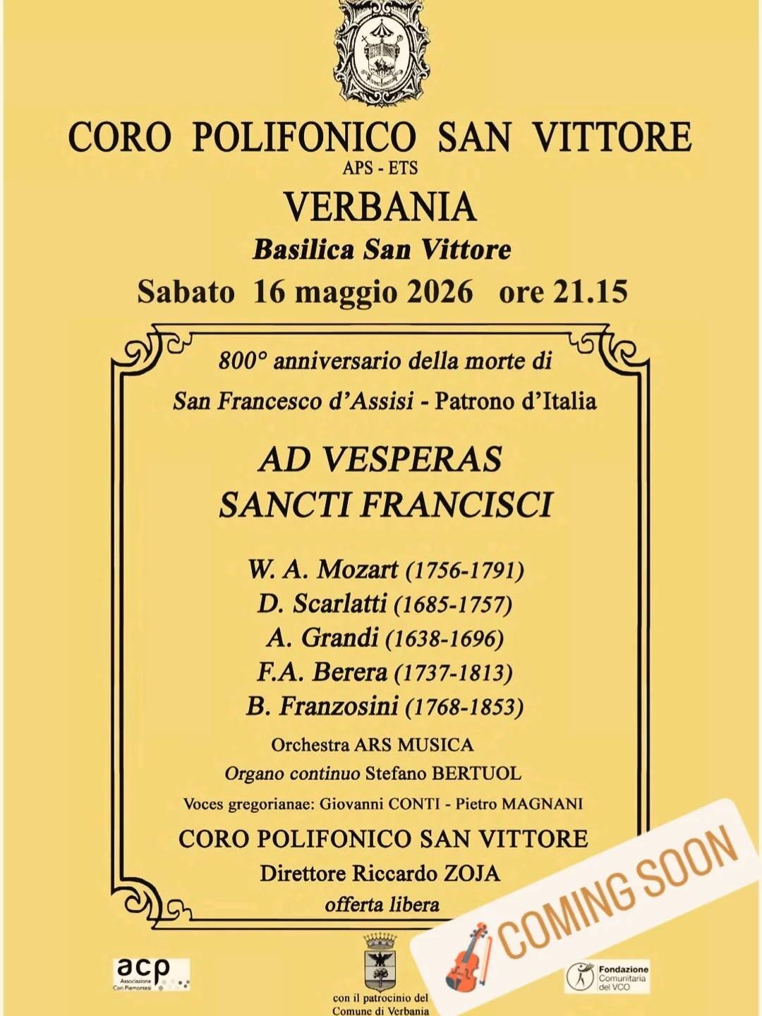 Concerto Coro Polifonico San Vittore  16 05 26