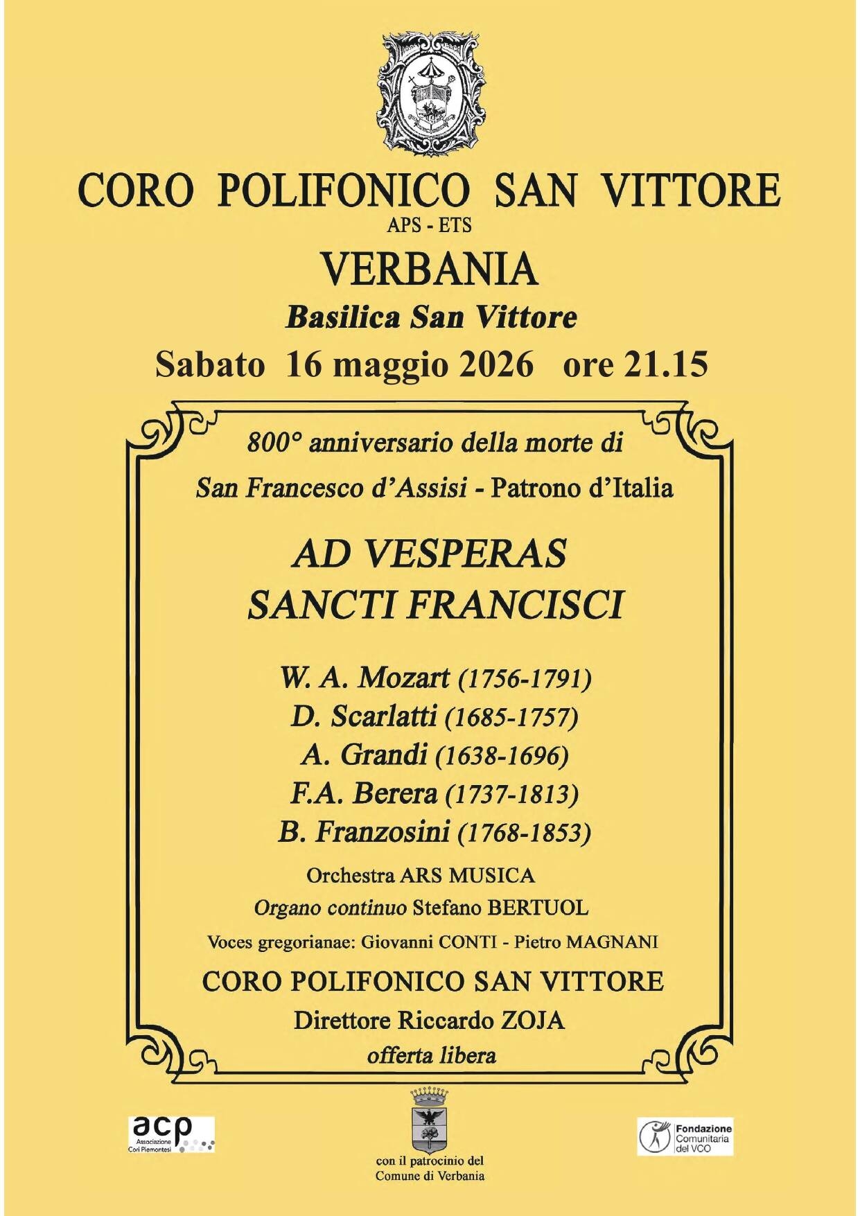 Concerto Coro Polifonico San Vittore  16 05 26