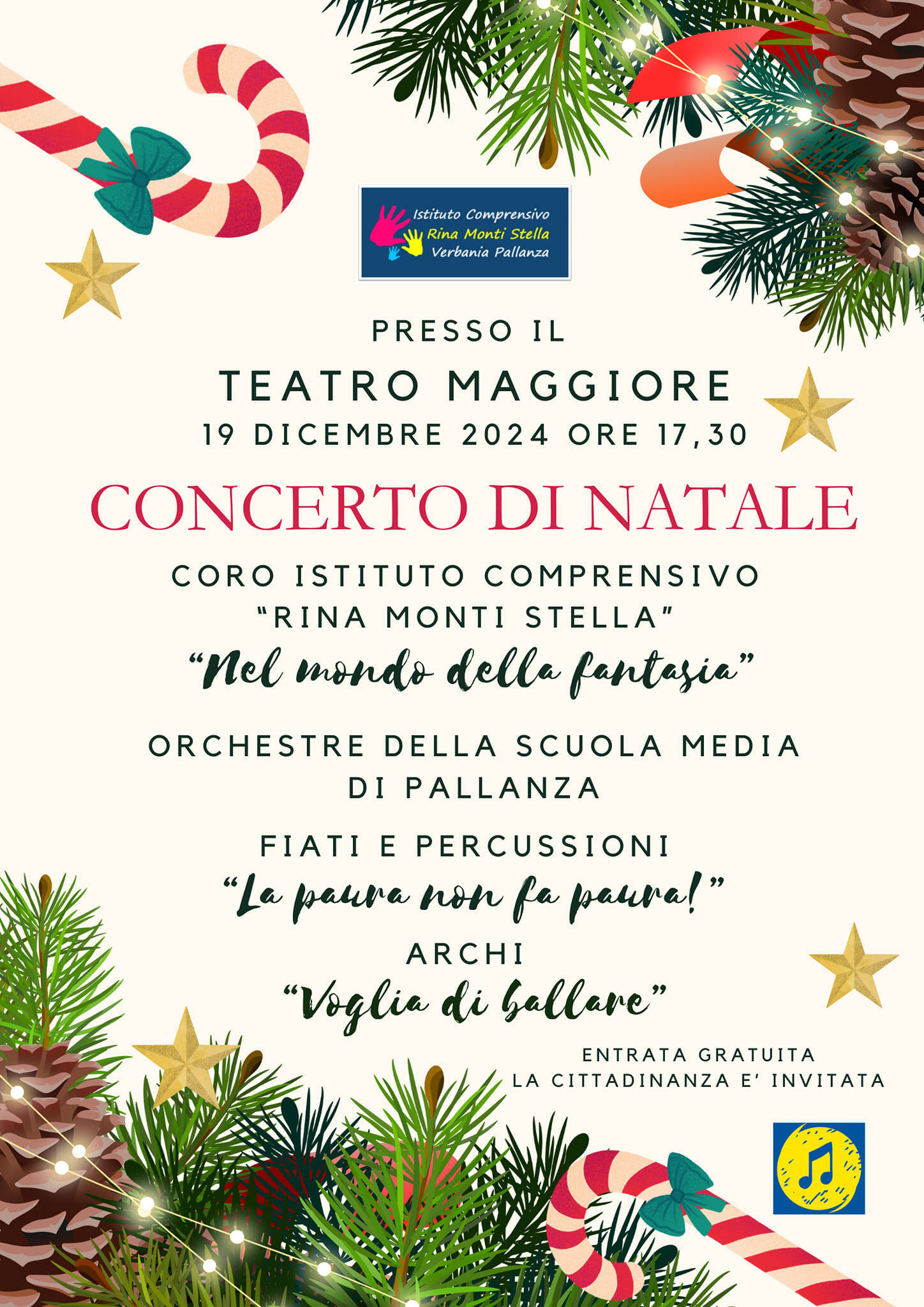 Immagine: Concerto di Natale IC Rina Monti Stella