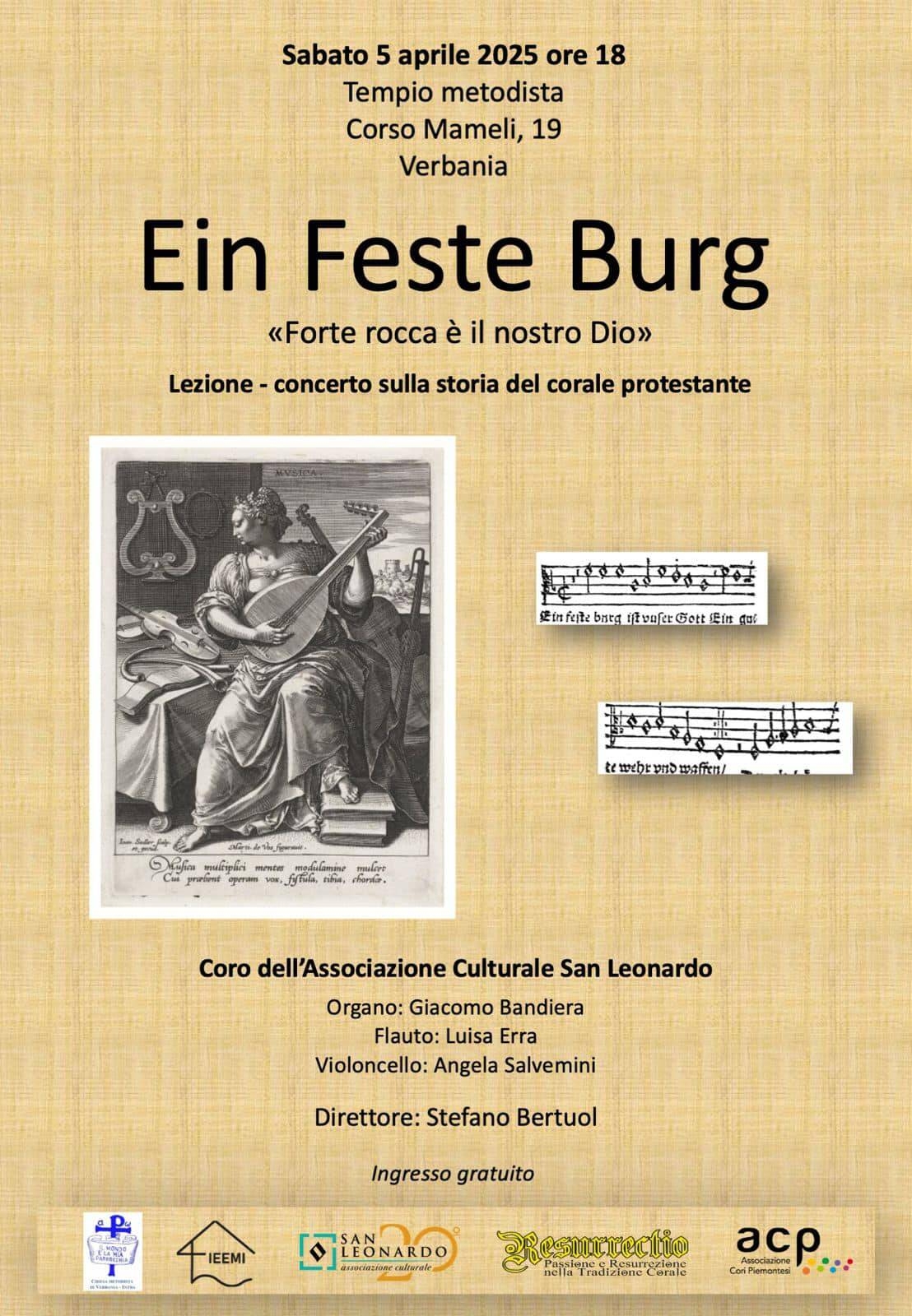 Concerto: Ein feste Burg «Forte rocca è il nostro Dio»