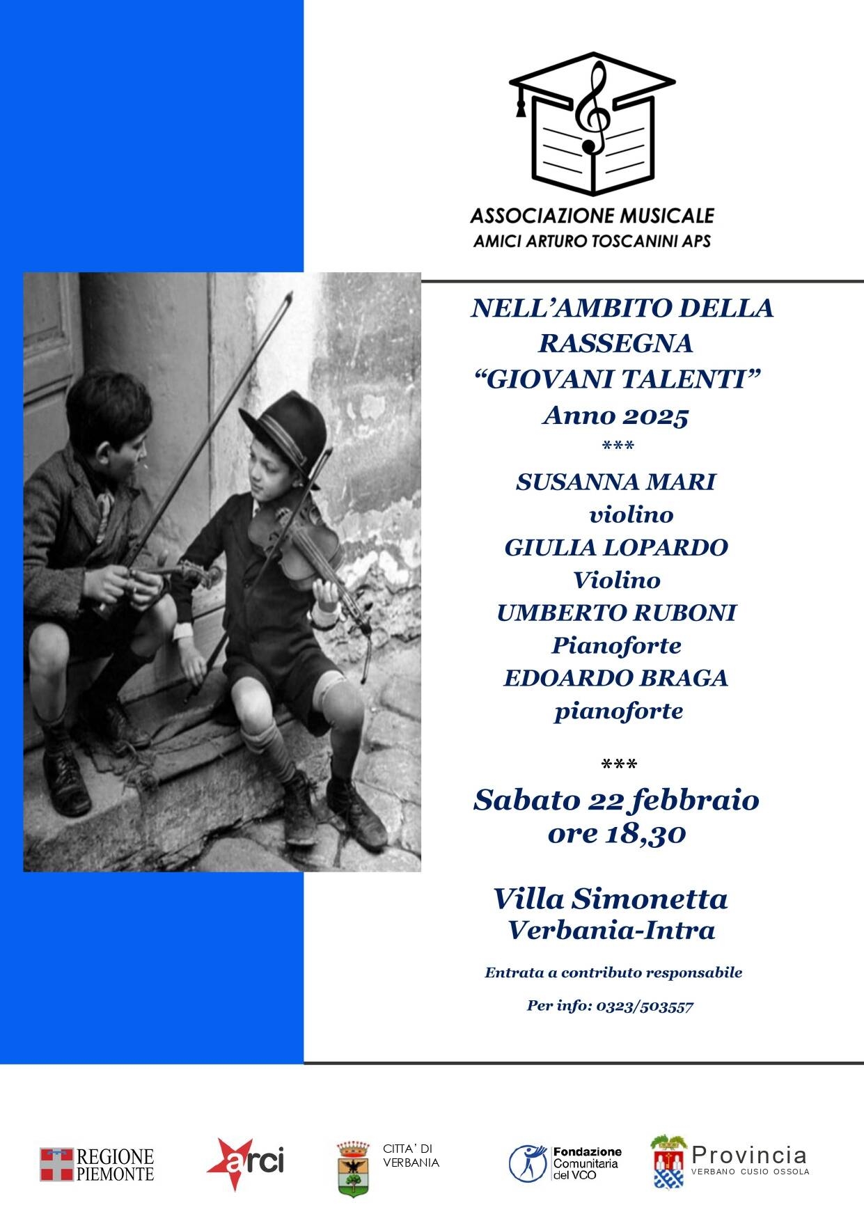 Concerto Giovani Talenti 22 02 25