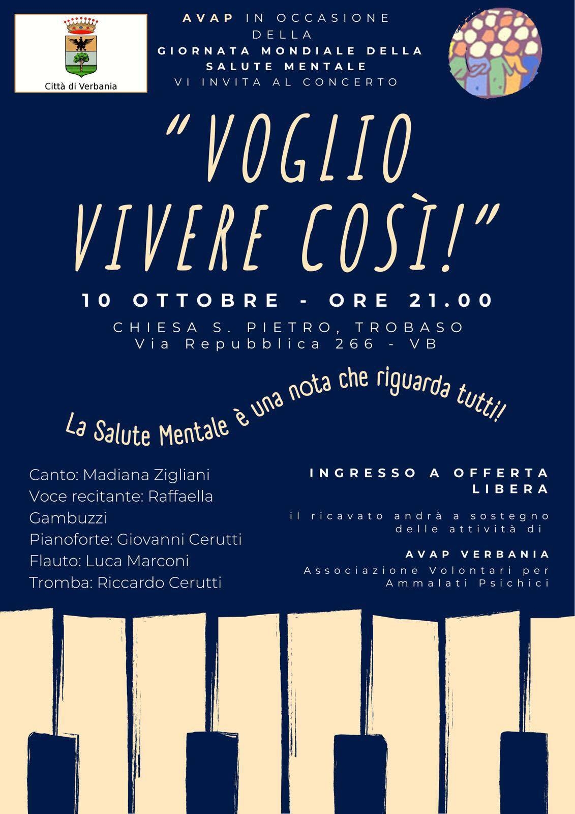 Concerto Voglio vivere cosi! 10 10 25