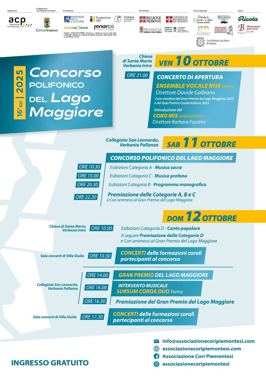 Immagine: Concorso completo polifonico 2025