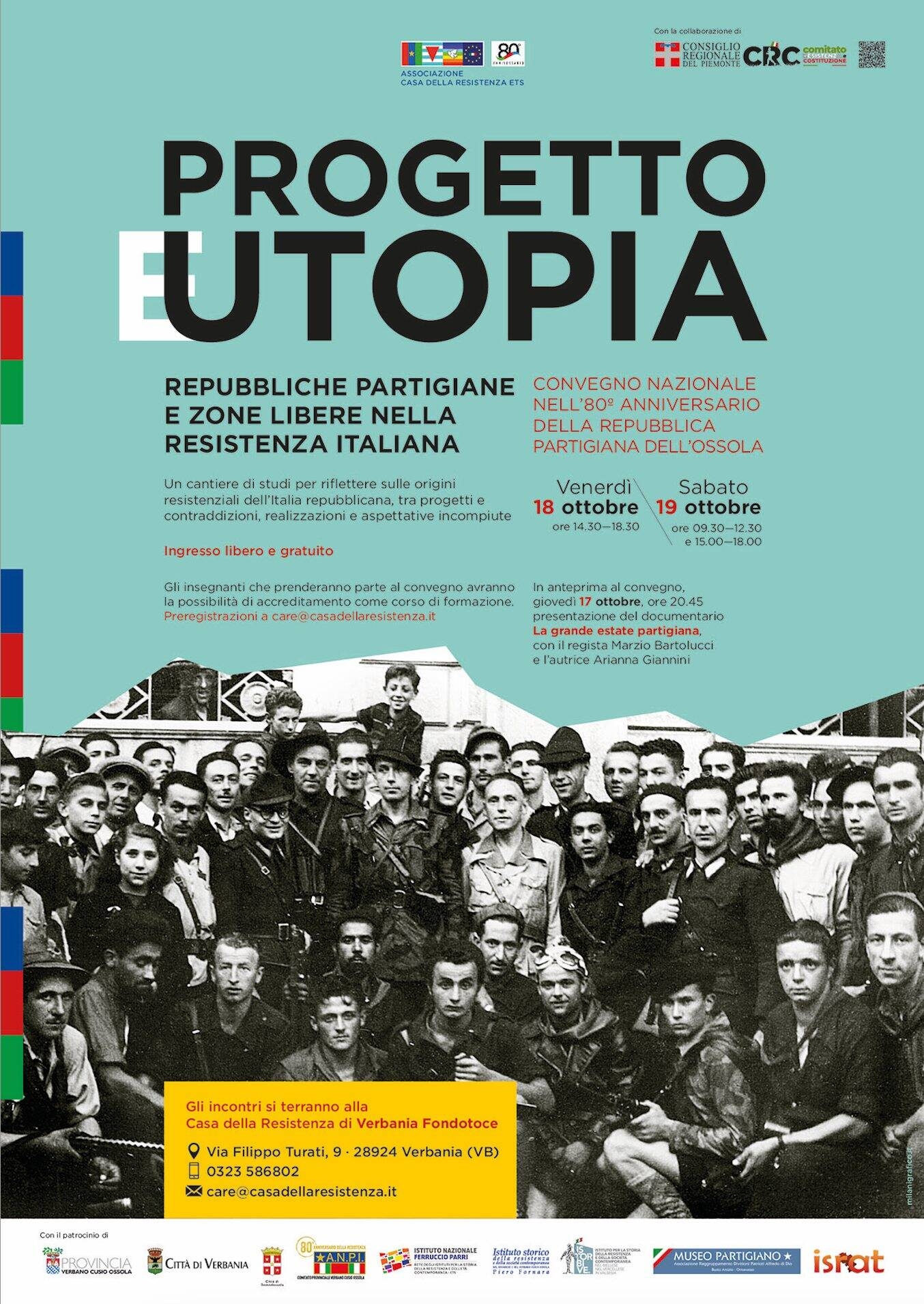Immagine: Convegno "Progetto e utopia"
