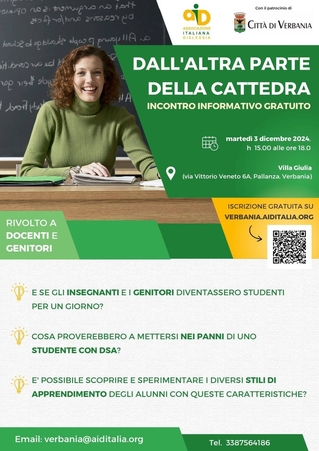 Immagine: Dall'altra parte della cattedra