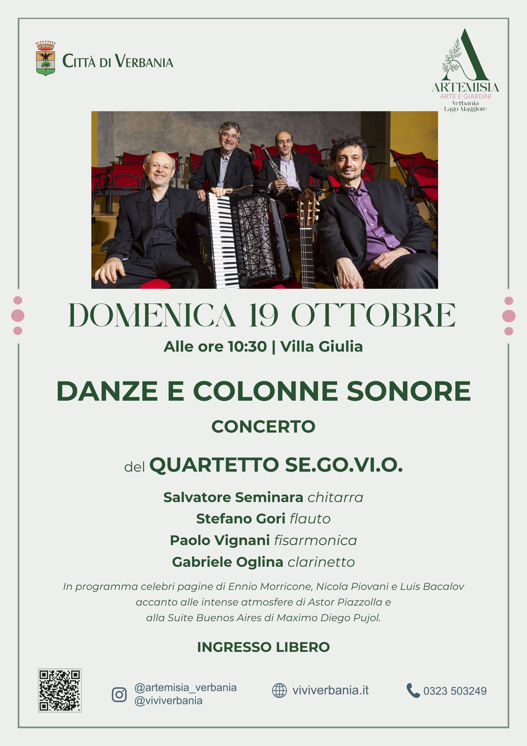 Danze e colonne sonore - Concerto del gruppo Se.Go.Vi.O