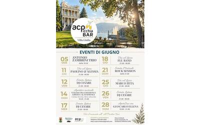 Eventi Bar Acpicchia giugno 