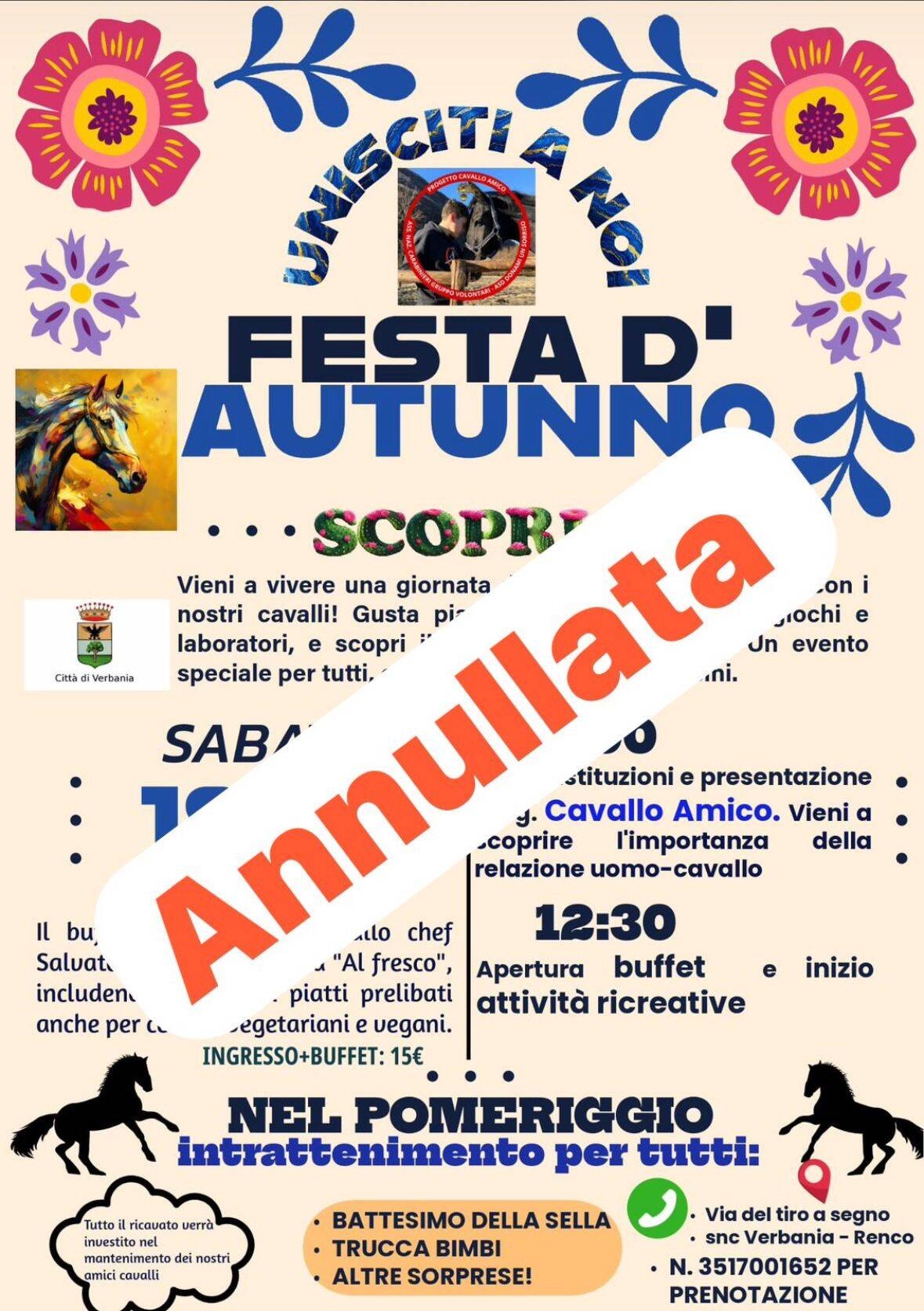 Festa d' autunno 2025 ANNULLATA