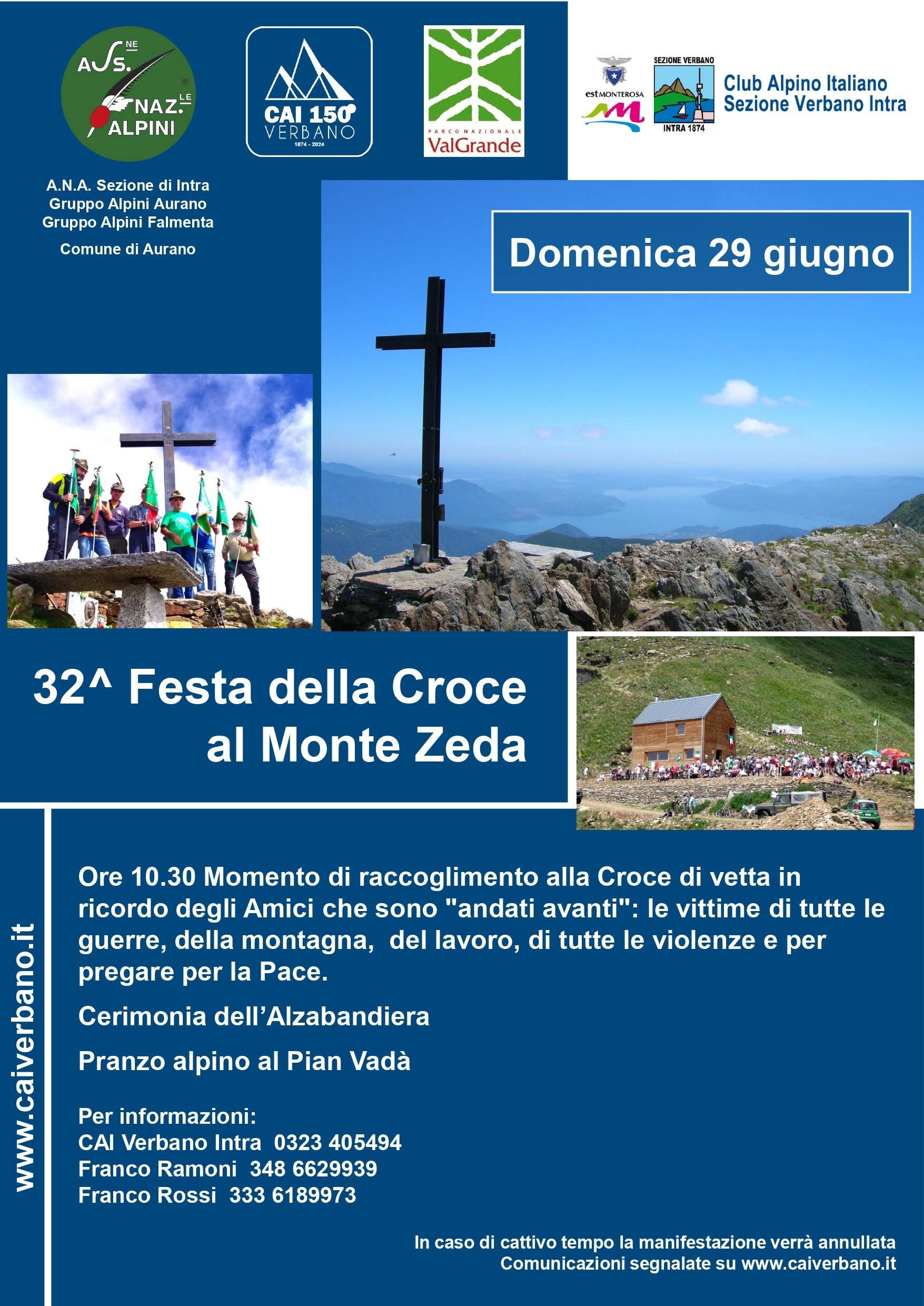 Immagine: Festa della Croce del Monte Zeda 