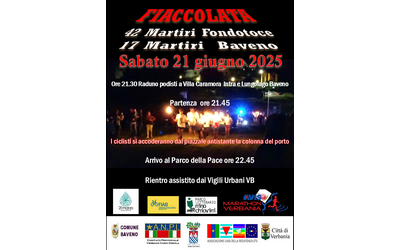Fiaccolata 42 Martiri Fondotoce 17 Martiri Baveno