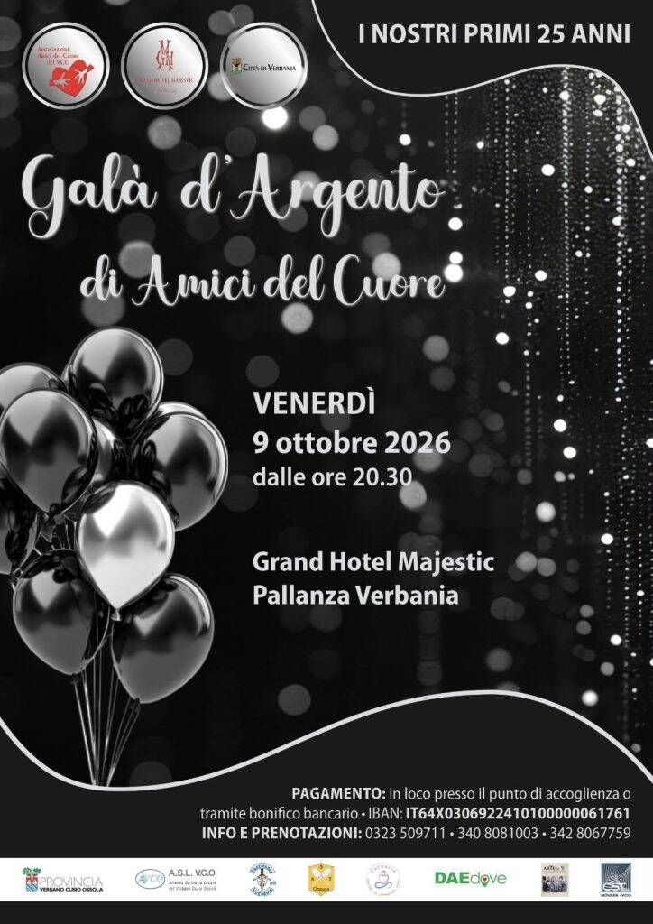 Immagine: GALA' D' ARGENTO DI AMICI DEL CUORE  