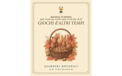 Giochi d'altri tempi ai Giardini Botanici di Villa Taranto