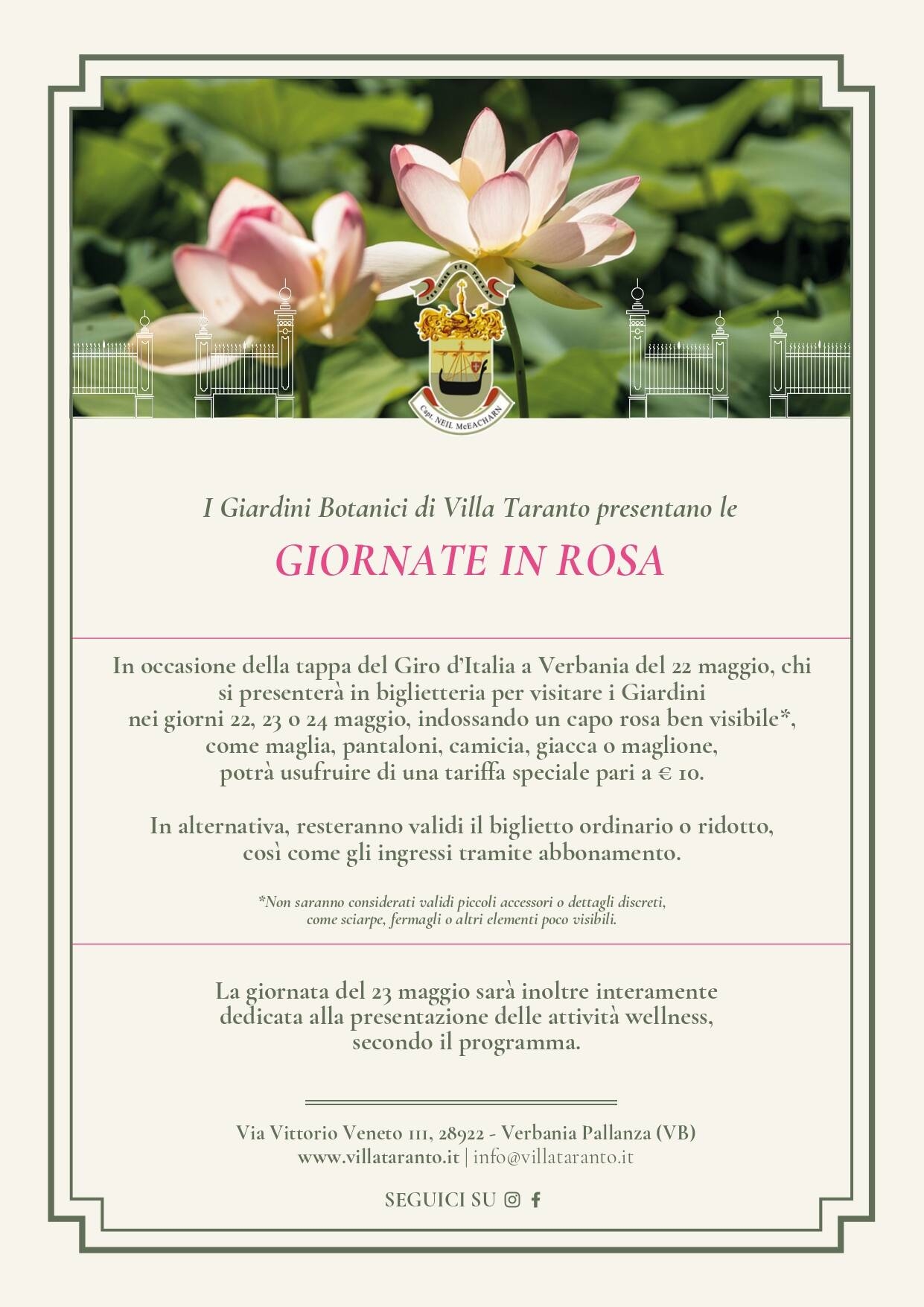 Immagine: GIORNATE IN ROSA