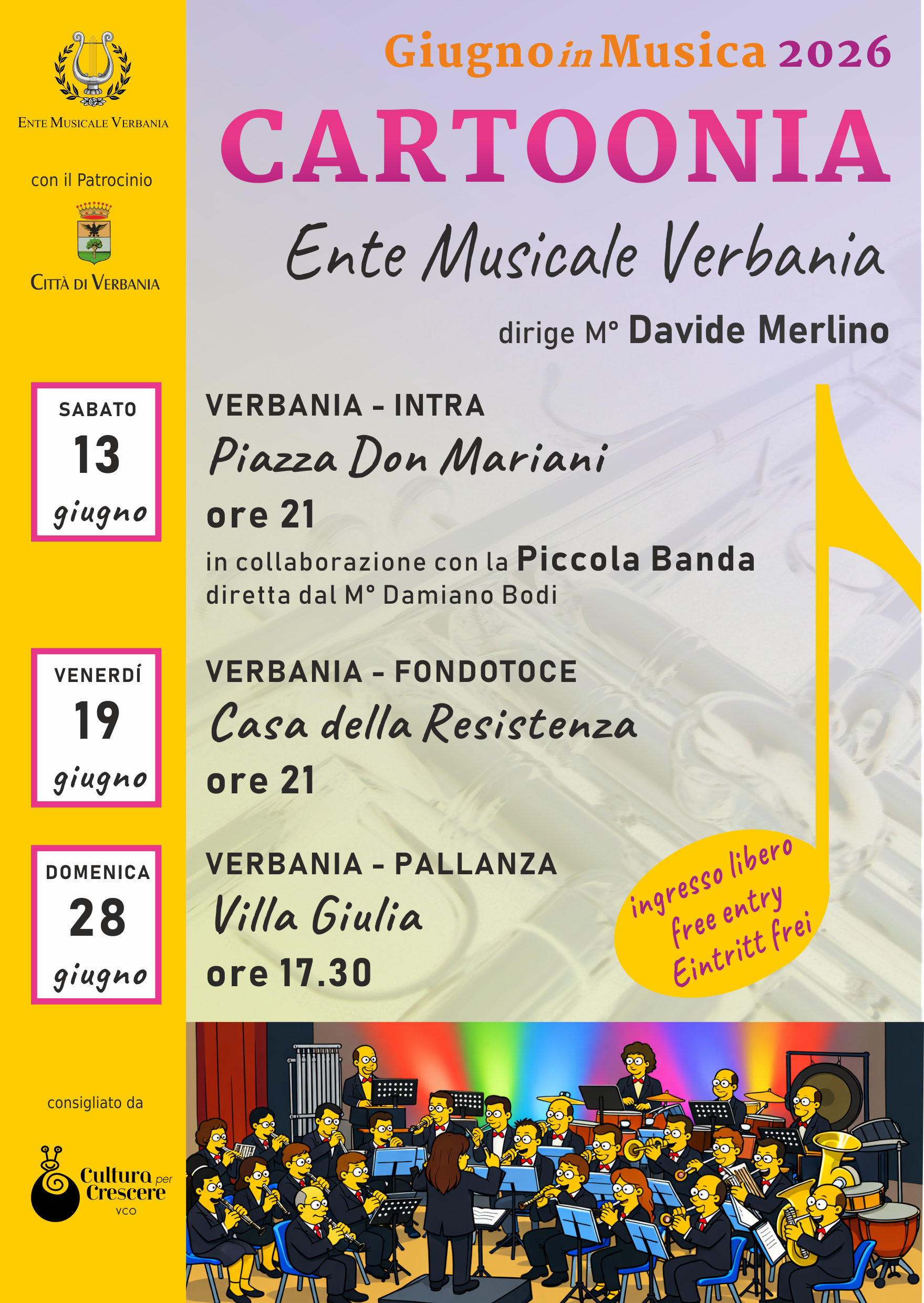 Giugno in Musica 2026 - Cartoonia