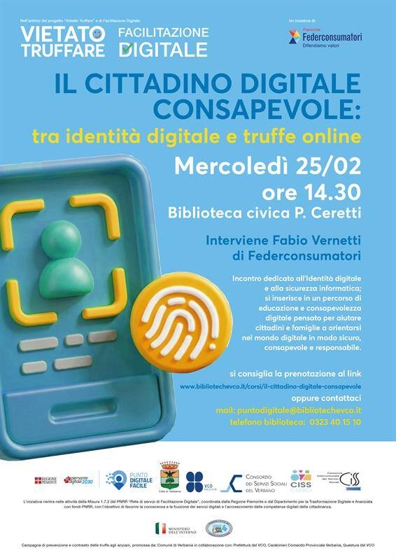 "Il cittadino digitale consapevole". Tra identità digitale e truffe online