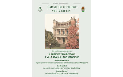 Il Principe Troubetzkoy a Villa Ada sul Lago Maggiore