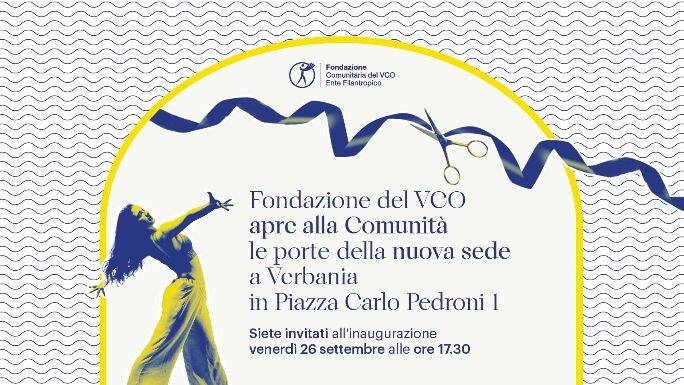 Immagine:  Inaugurazione della nuova sede di Fondazione Comunitaria VCO 2