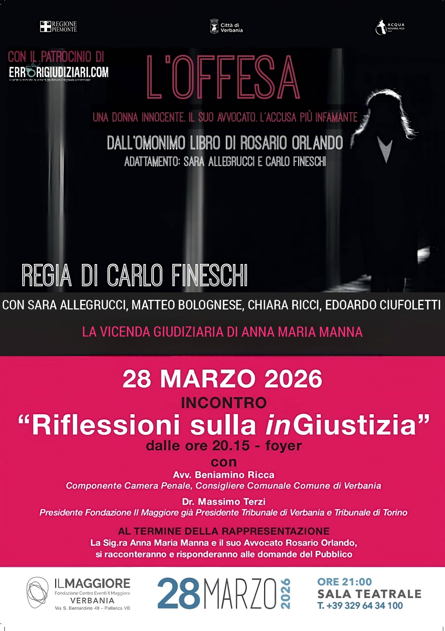 Immagine: Incontro "Riflessioni sulla inGiustizia"