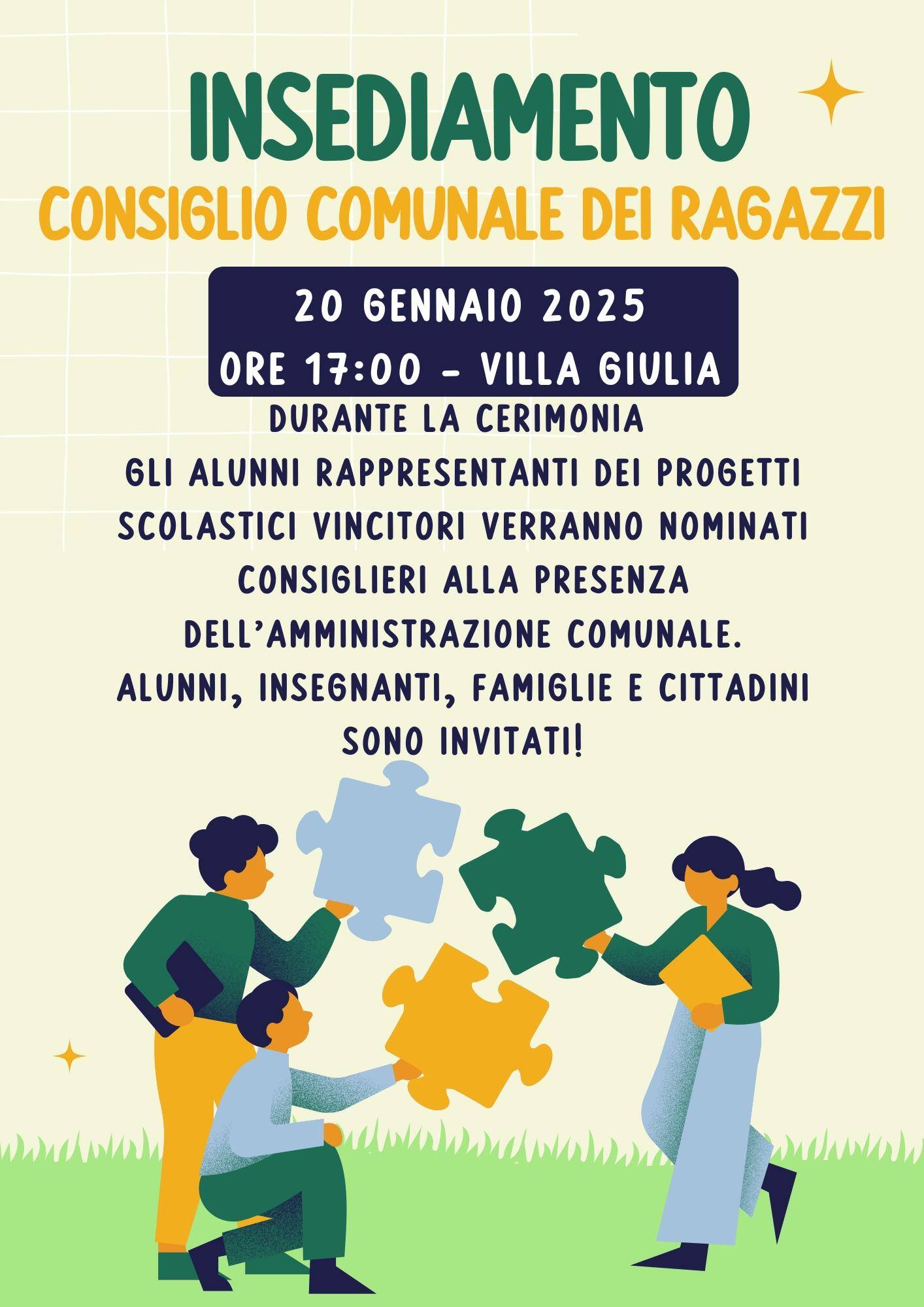Insediamento Consiglio Comunale dei Ragazzi