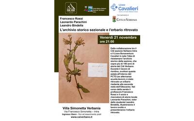 L’archivio storico sezionale e l’erbario ritrovato