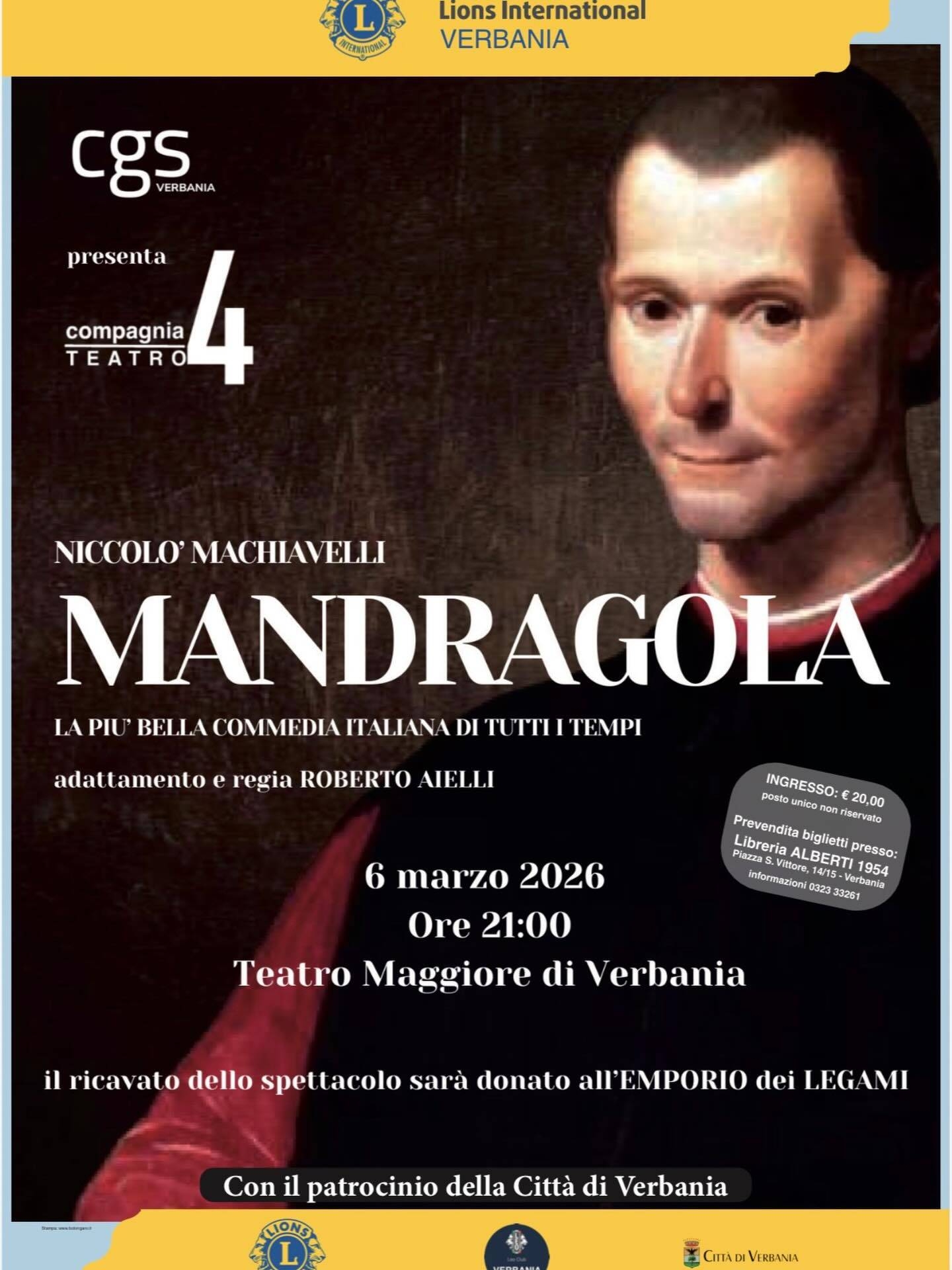 “La Mandragola” di Nicolò Machiavelli 