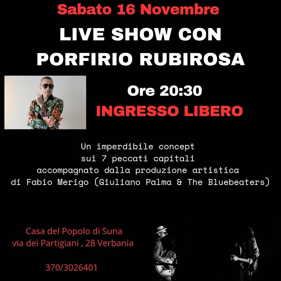 Immagine: Live show con Porfirio Rubirosa