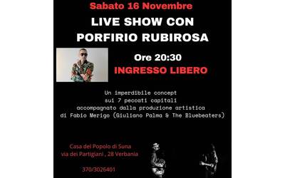 Immagine: Live show con Porfirio Rubirosa