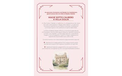 Magie sotto l'Albero a Villa Giulia