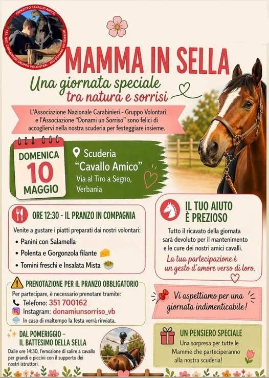 Immagine: mamma in sella