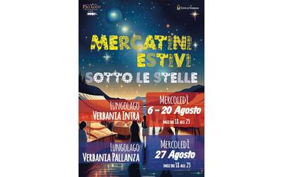 Mercatini Estivi sotto le stelle agosto 2025