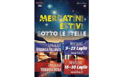 Mercatini estivi sotto le stelle