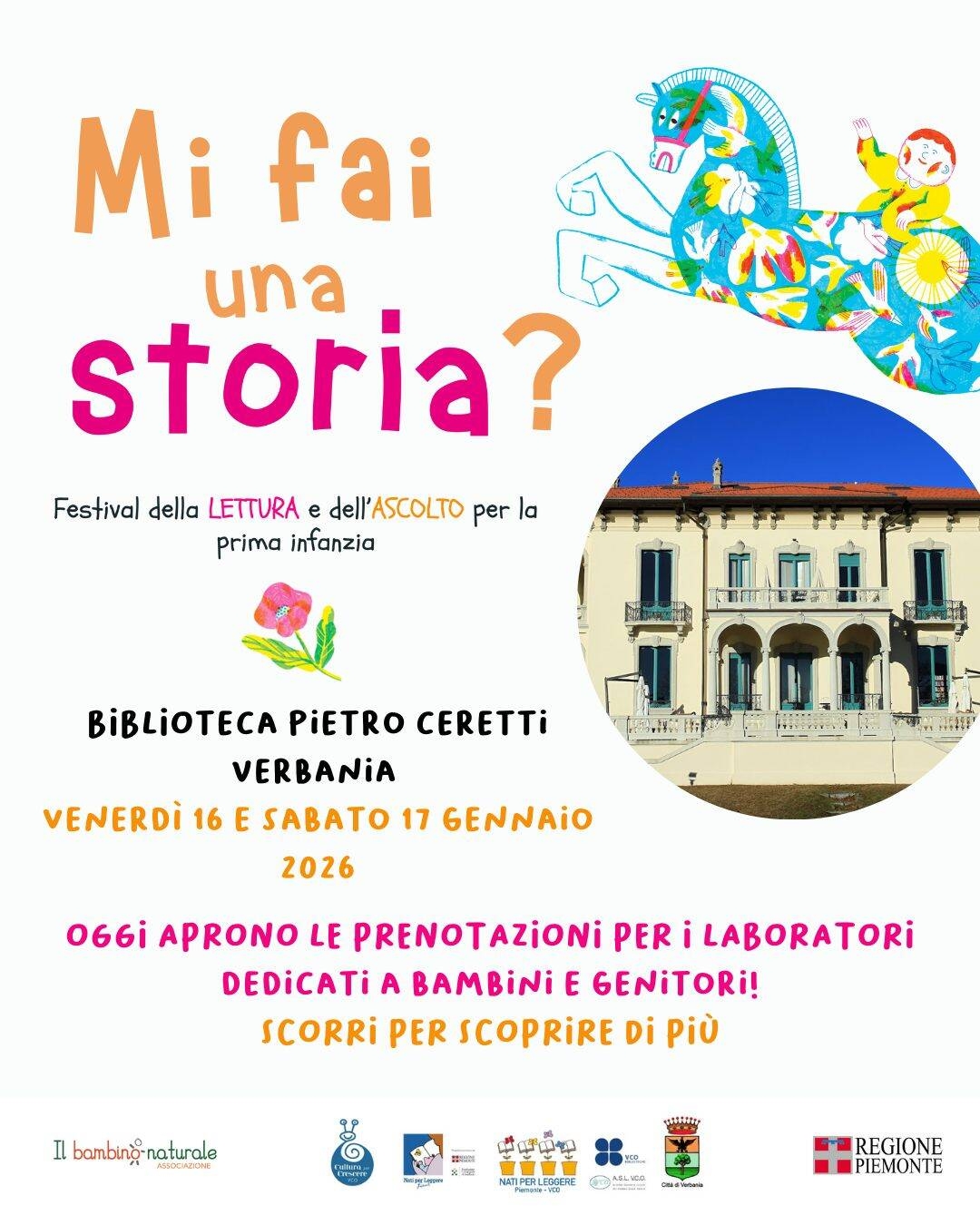 Mi fai una storia? Festival della lettura e dell'ascolto per la prima infanzia