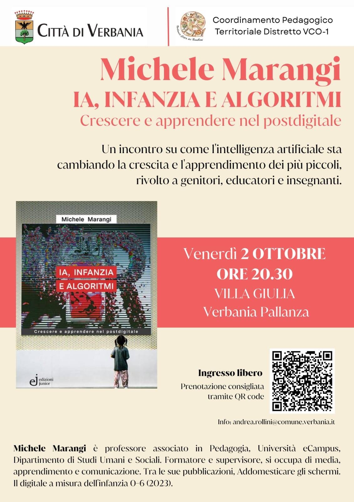 Michele Marangi: IA, infanzia e algoritmi