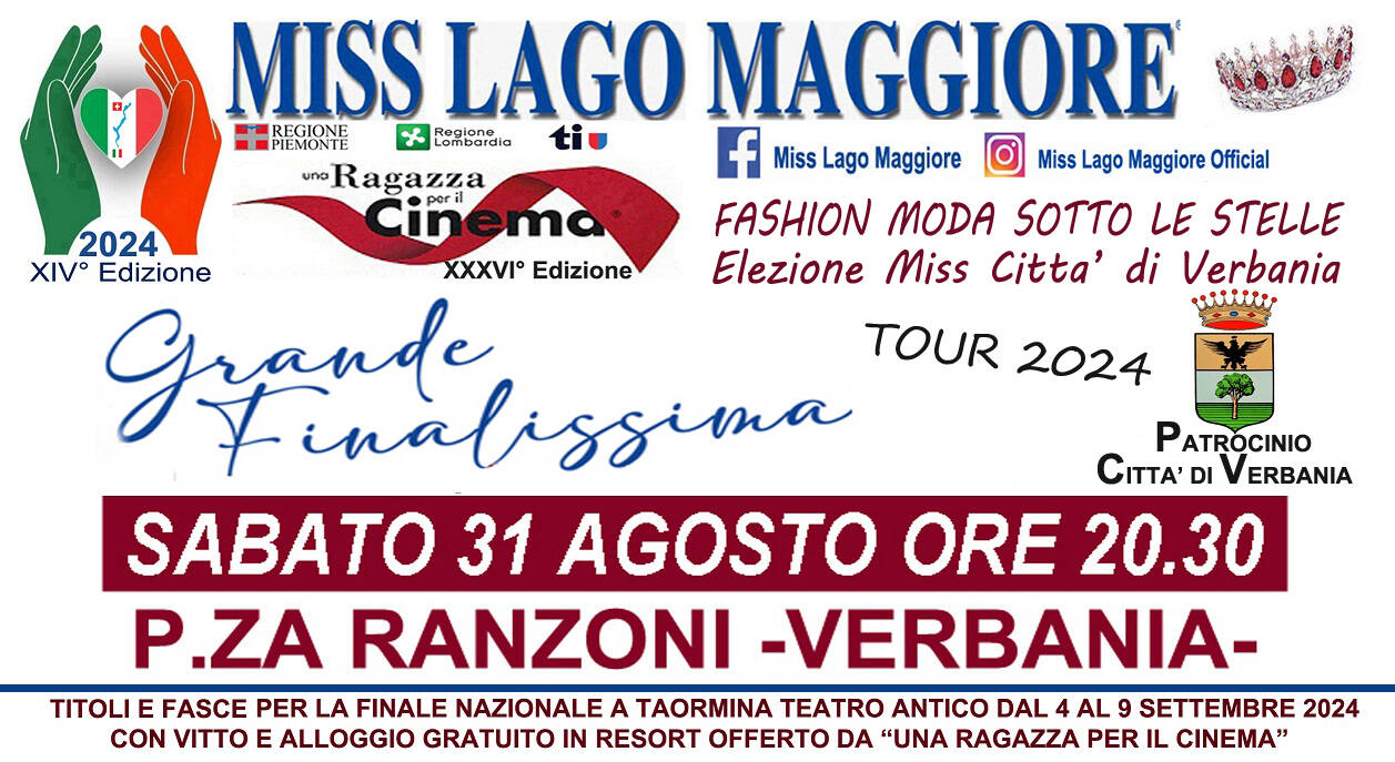 Immagine: MISS LAGO MAGGIORE 2024 XIV EDIZIONE 