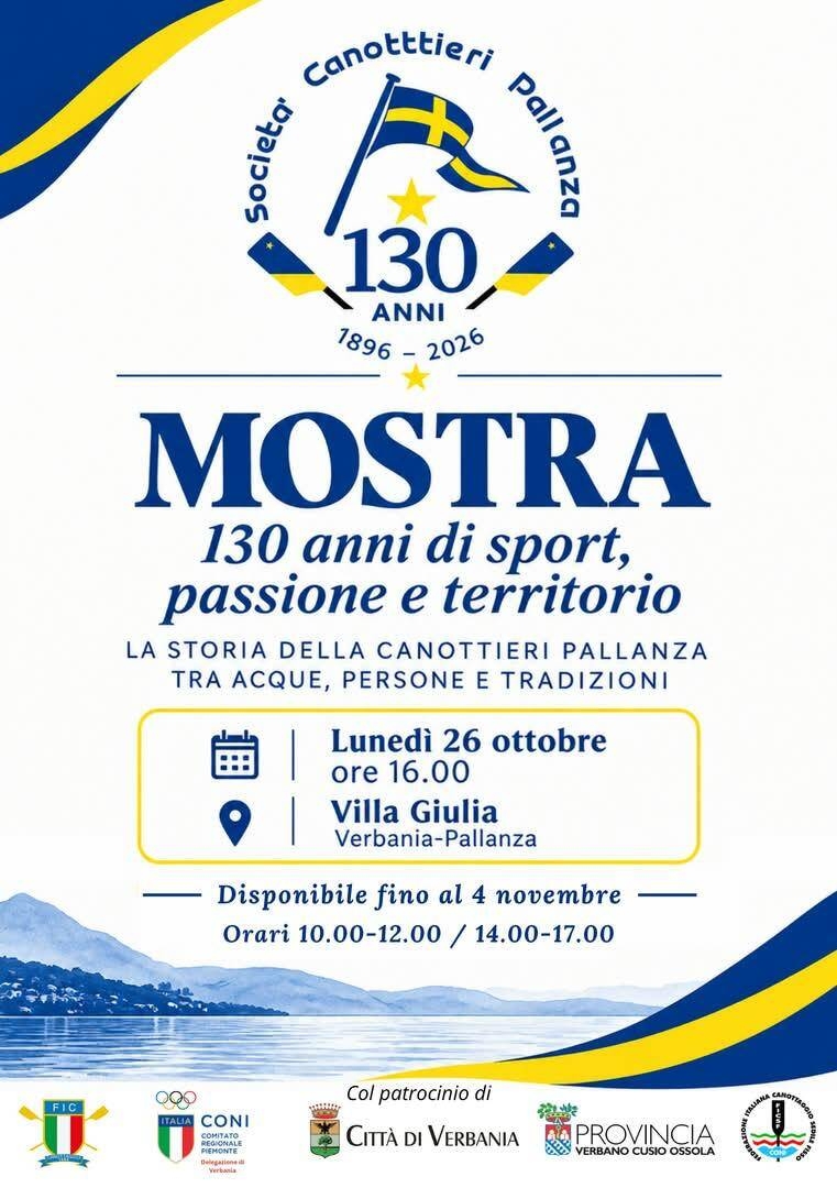 Mostra 130 anni Società Canottieri Pallanza
