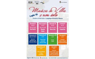 Musica in Villa e non solo- luglio '25
