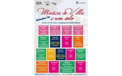 Immagine: Musica in Villa e non solo settembre