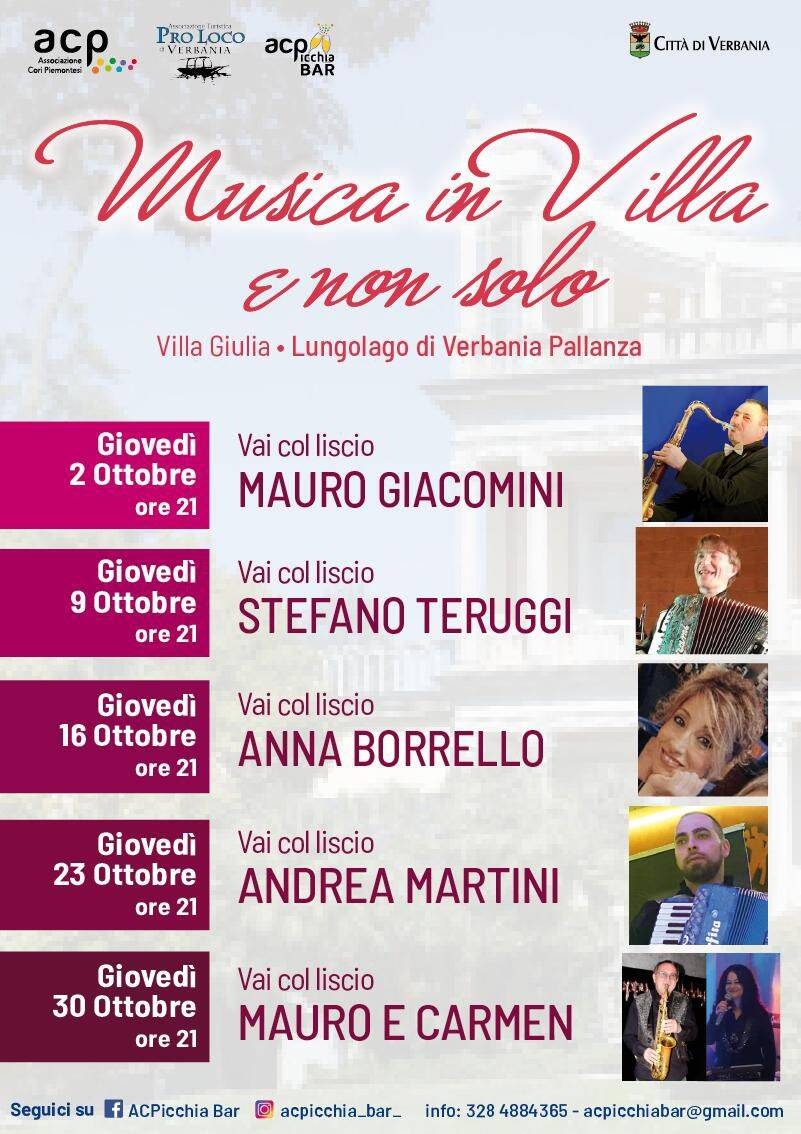 Musica in Villa e non solo - Vai col liscio ottobre 2025
