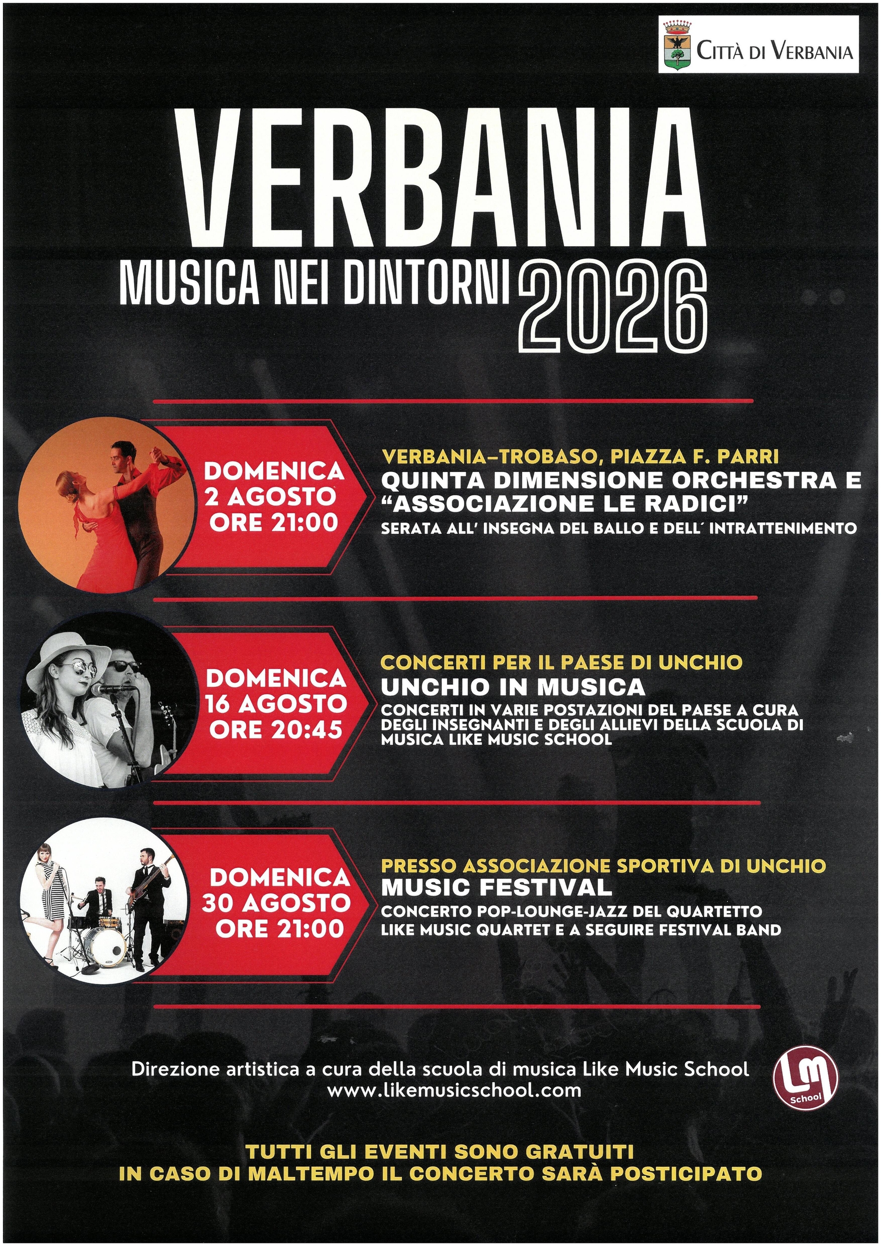 Immagine: musica nei dintorni a Verbania 2026
