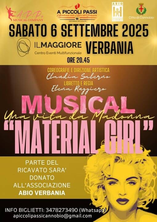 Immagine: Musical “MATERIAL GIRL – Una vita da Madonna”