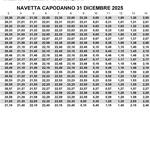Immagine: Navetta Capodanno 2025-2026