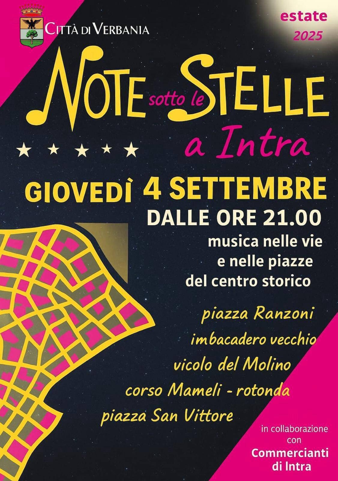 Note sotto le stelle a Intra