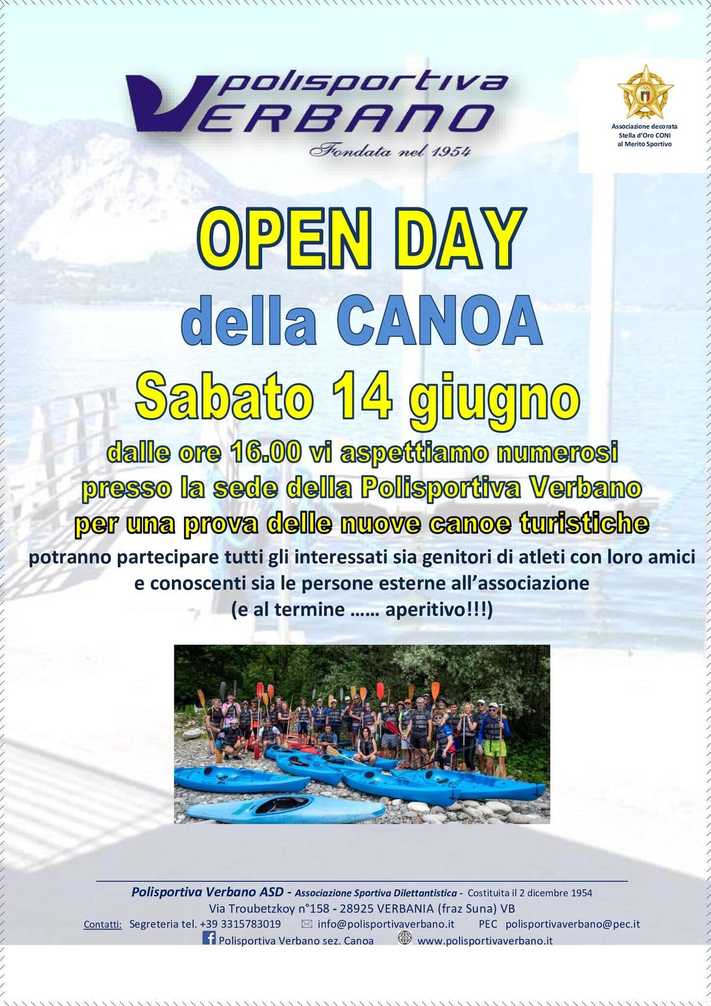 Immagine: Open Day della Canoa