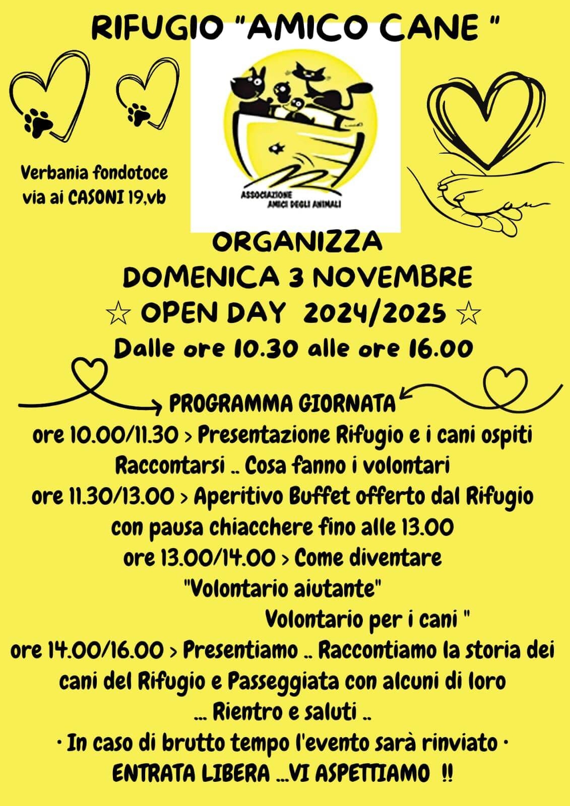 Immagine: Open Day rifugio Amico Cane