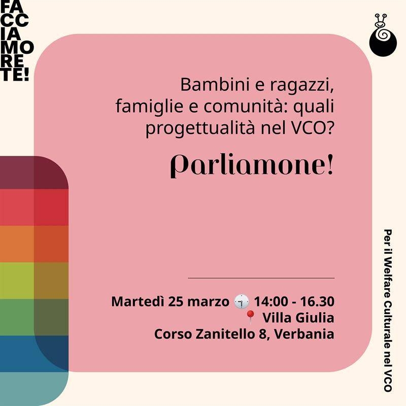 Parliamone! Primo appuntamento di Facciamo Rete! 2025