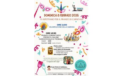 Immagine: parrocchia Trobaso Carnevale 2026