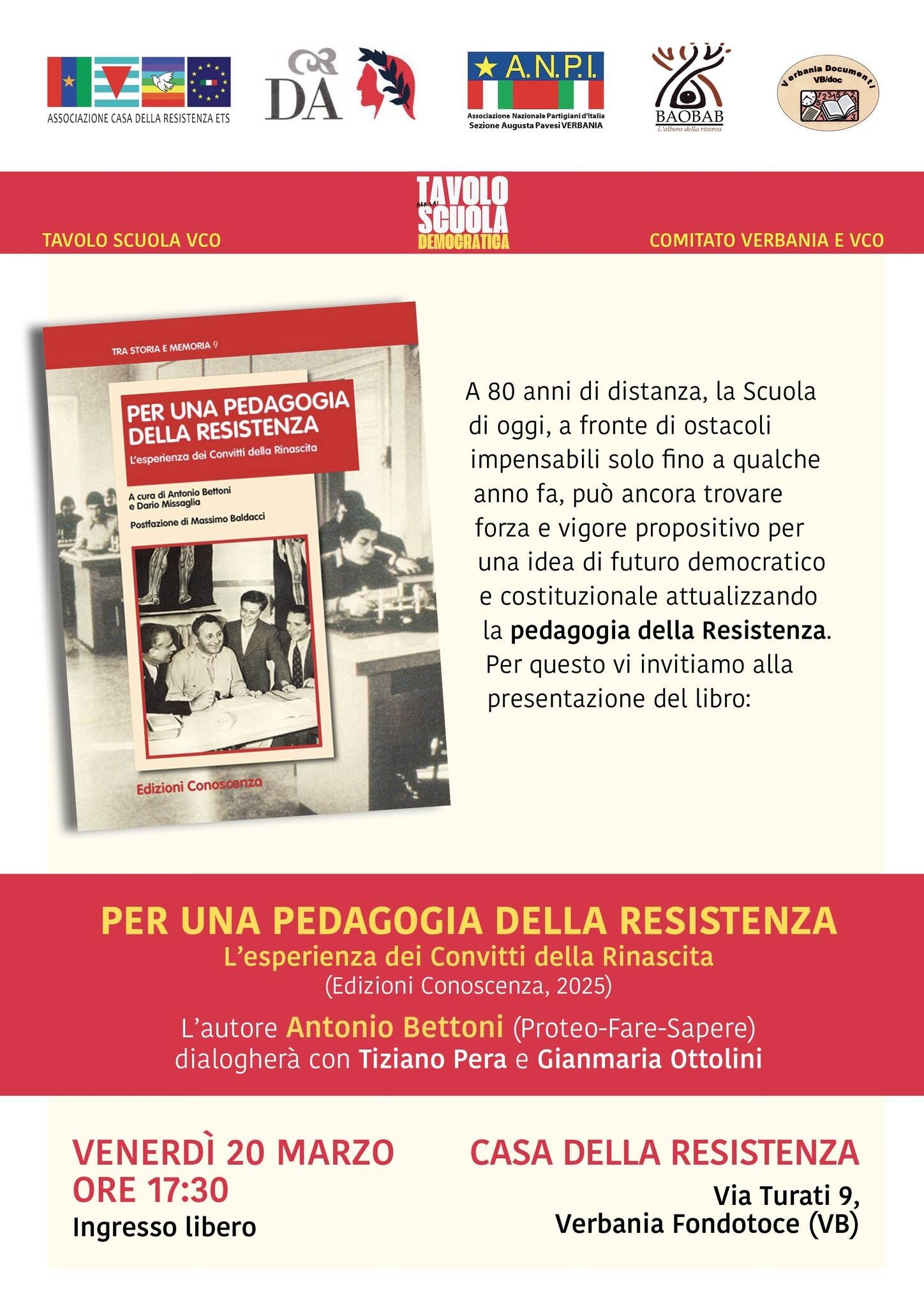 Per una pedagogia della Resistenza