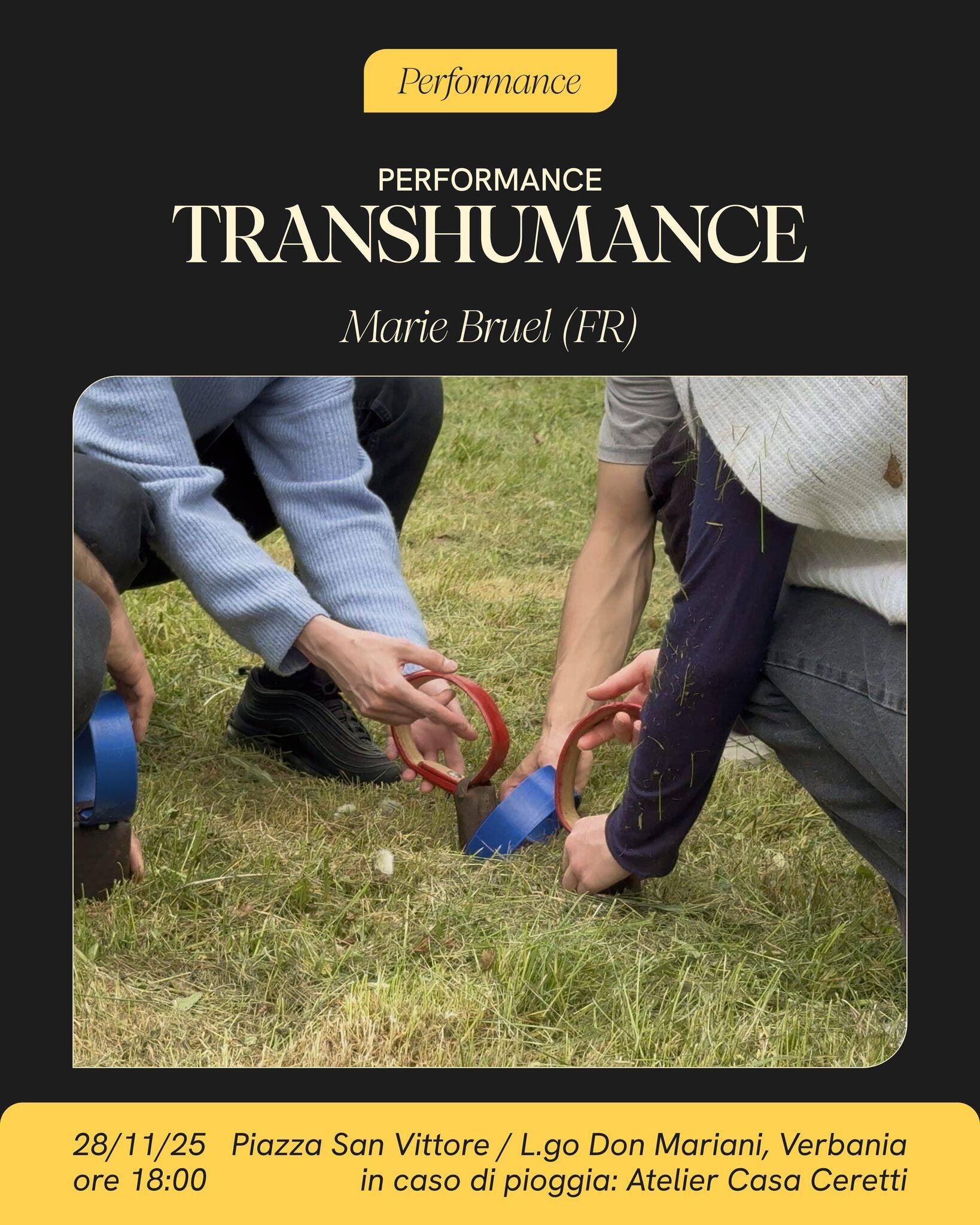 Performance "Transhumance" di Marie Bruel | CROSS Residence