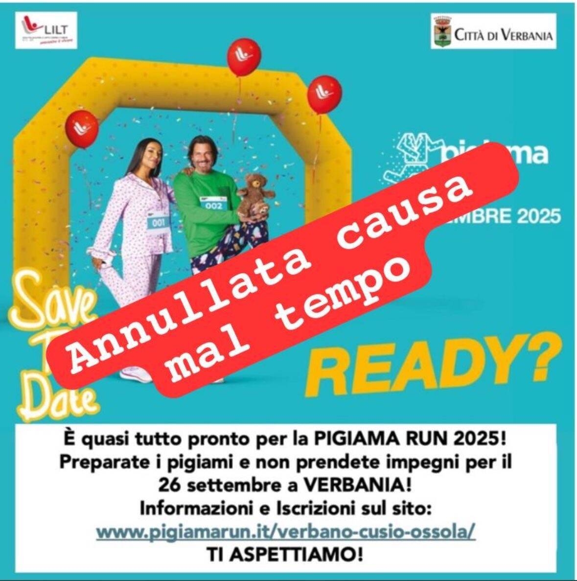 Pigiama Run 2025 - RINVIATA 