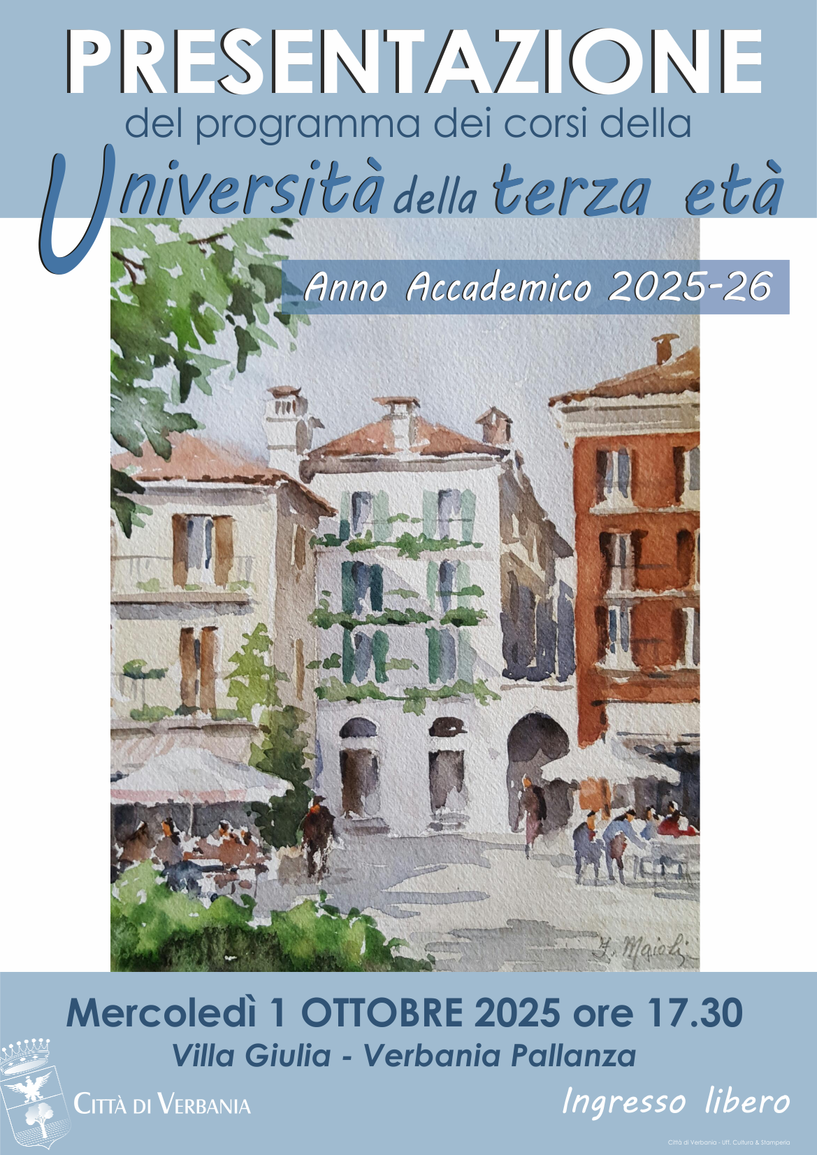 Presentazione del programma dei corsi dell'Università della Terza Età 25 26 
